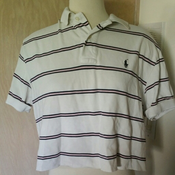 Polo Ralph Lauren Tops - Cropped striped polo